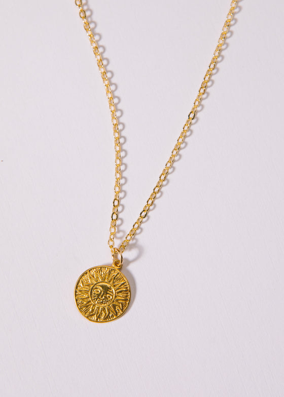 Sun Coin Necklace