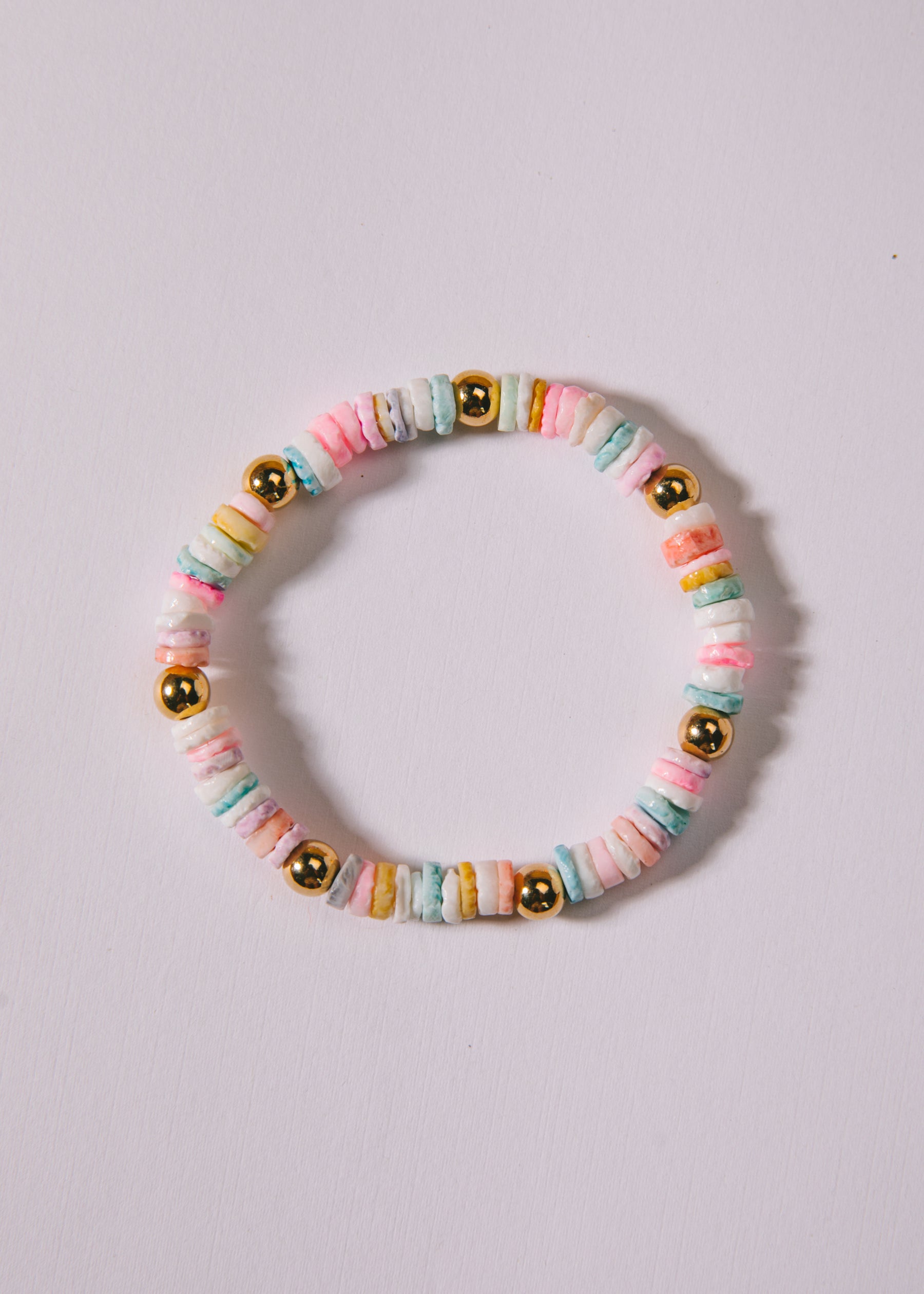 Candy Rainbow Shell Bracelet