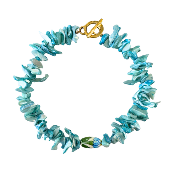 Chunky Floral Pendant Necklace