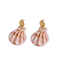  Scalloped Shell Earrings