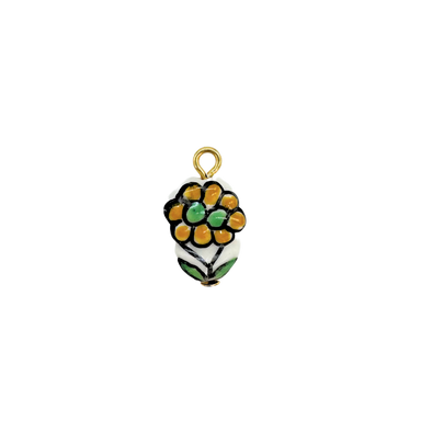 Flower Pot Ceramic Charm