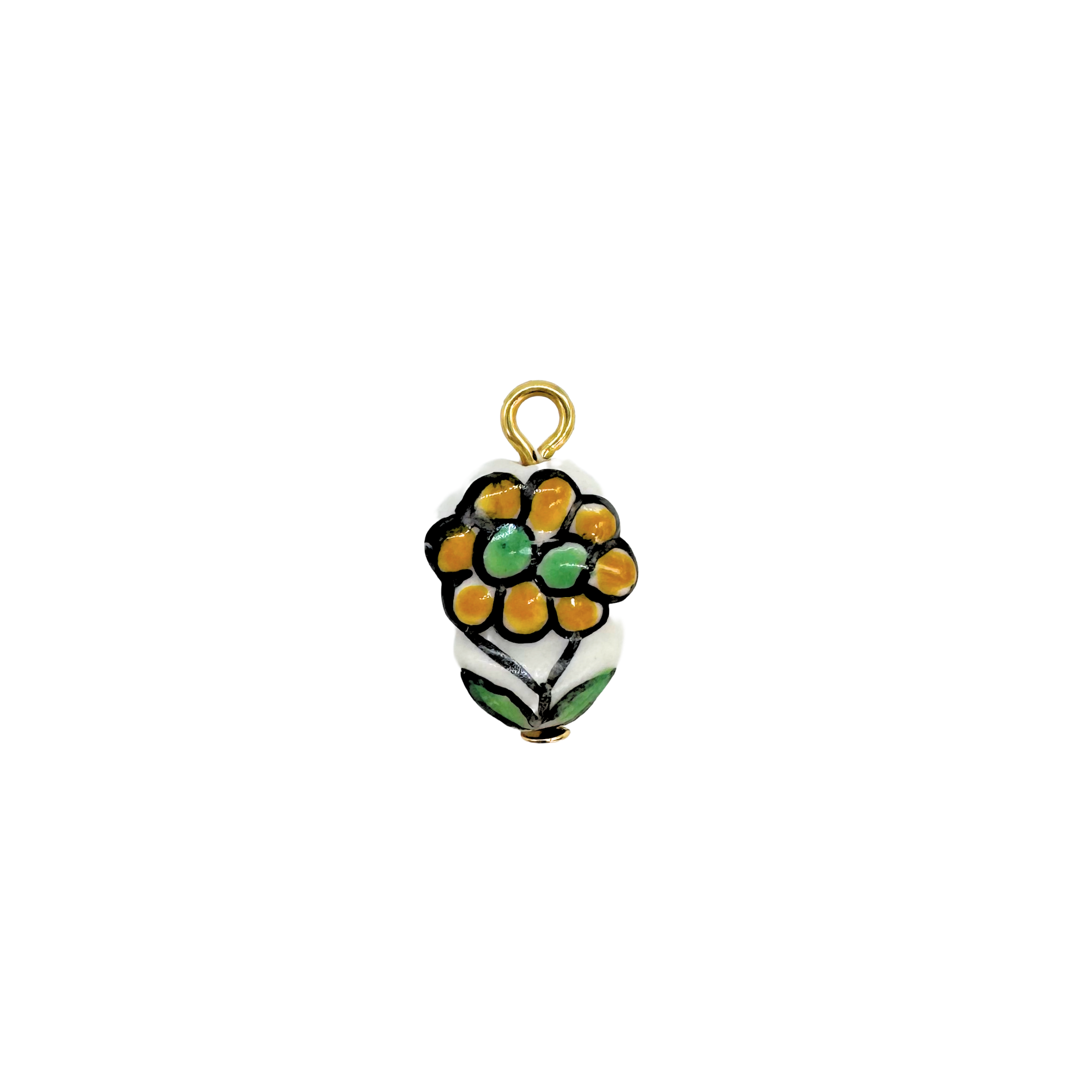 Flower Pot Ceramic Charm