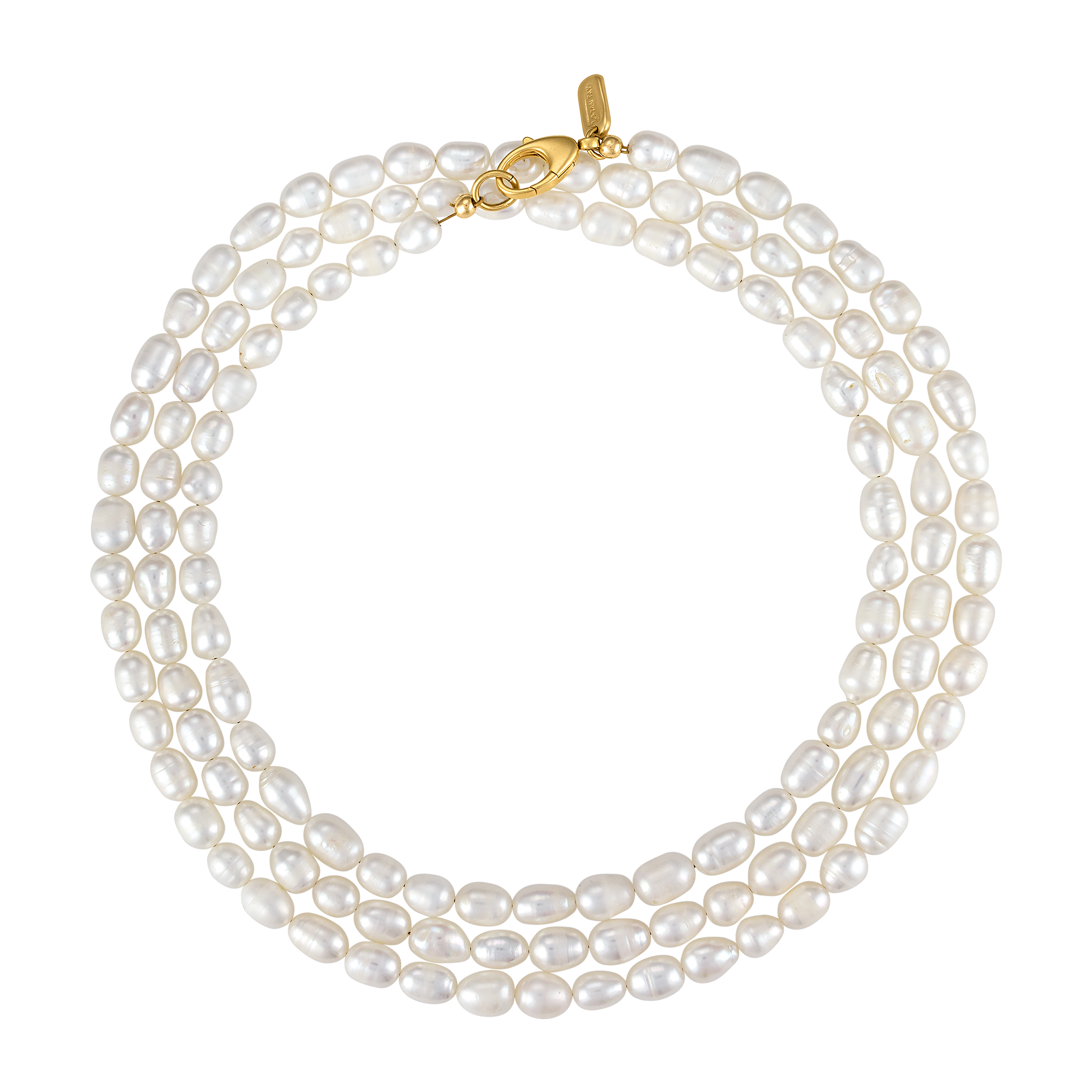 【TATIANA】ANGEL RIBBON PEARL NECKLACE★送料・関税込★2色 Multi-Color Cultured Freshwater Pearl 14k Yellow Gold 18