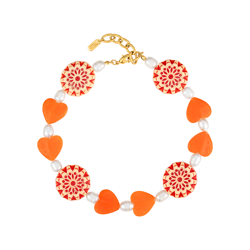 Heart Seashell Chip Necklace