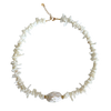Layered Shell Pearl Necklace