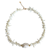  Layered Shell Pearl Necklace