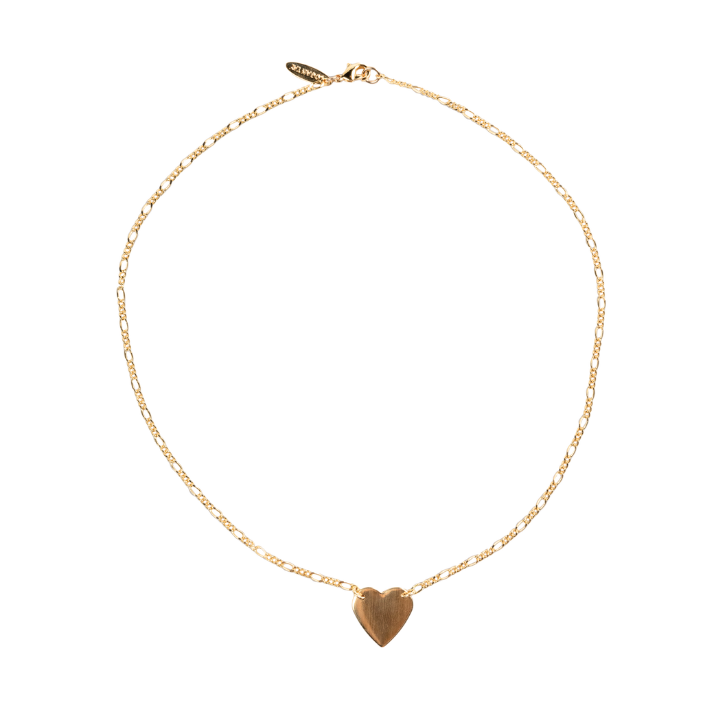 Large Engraved Heart Necklace