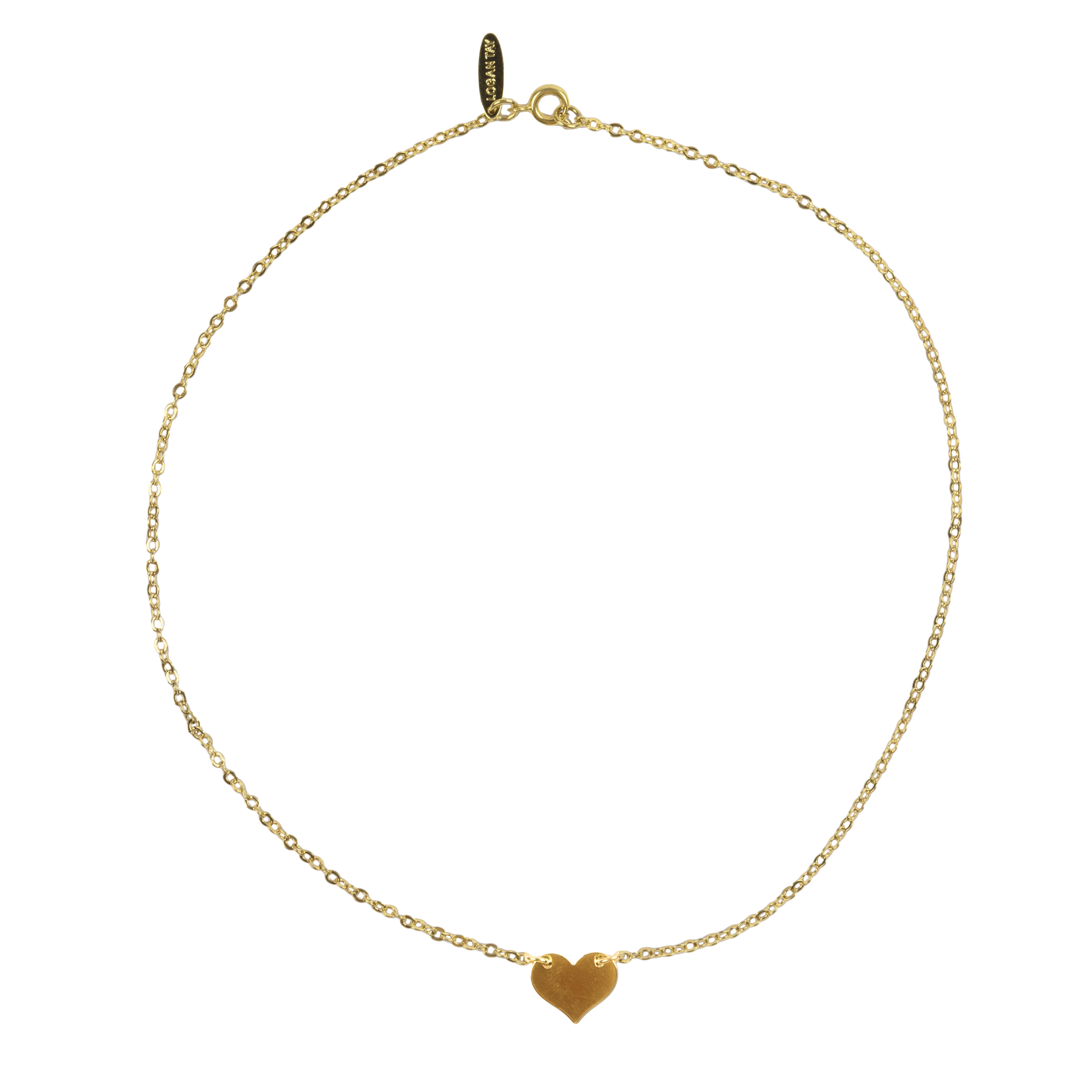 Small Engraved Heart Necklace – LOGAN TAY