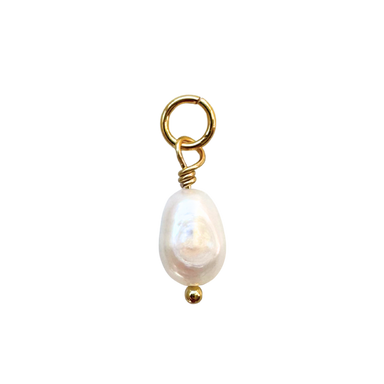Tiny Drop Pearl Charm