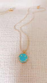 Turquoise Dainty Smiley